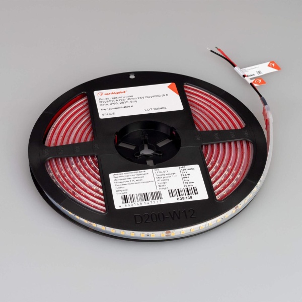 Светодиодная лента Alright 9,6W/m 128LED/m 2835SMD дневной белый 5M 038738