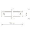 Коннектор прямой Nowodvorski Profile Recessed 8967