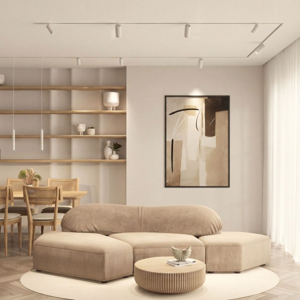 Трековый светодиодный светильник Denkirs Simple Spot DK8108-WH