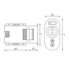 Диммер для светодиодной ленты Gauss LED 12V 216W BT601