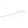 Настенный светильник Nowodvorski Saber Led L Black 10854
