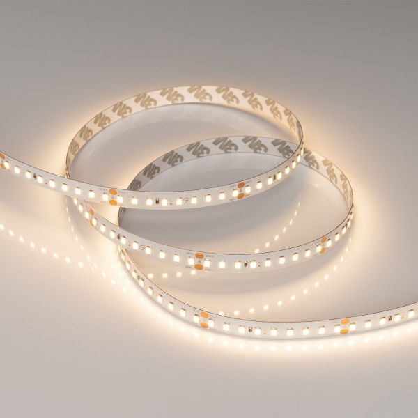 Светодиодная лента Arlight 7,7W/m 144LED/m 2835SMD теплый белый 5M RT-A144-10mm 24V Warm3000 038782