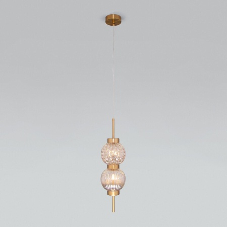 Подвесной светильник Eurosvet Plaza 50186/2 латунь