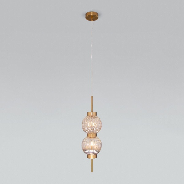 Подвесной светильник Eurosvet Plaza 50186/2 латунь