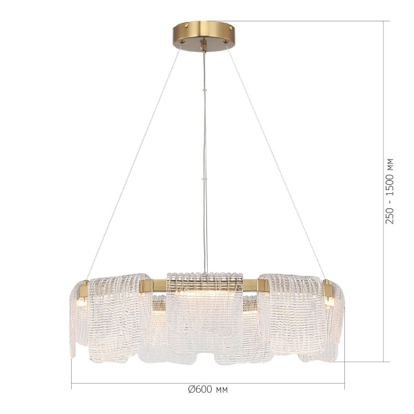 Подвесной светодиодный светильник ST Luce Voile SL6021.203.54