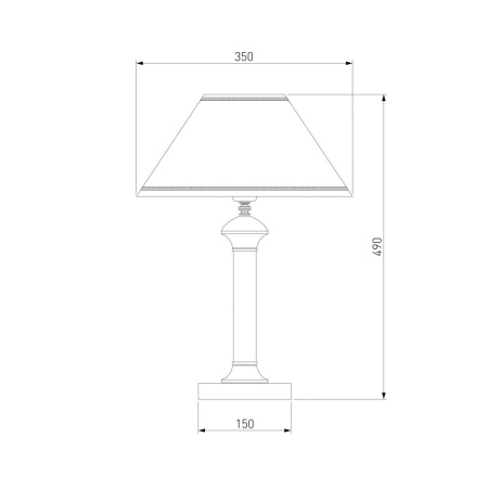 Настольная лампа Eurosvet 60019/1 глянцевый белый