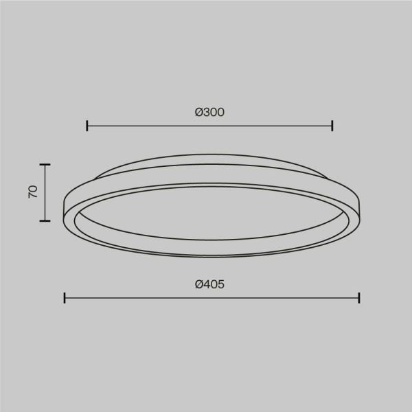 Потолочный светодиодный светильник Maytoni Orign MOD311CL-L27B3K