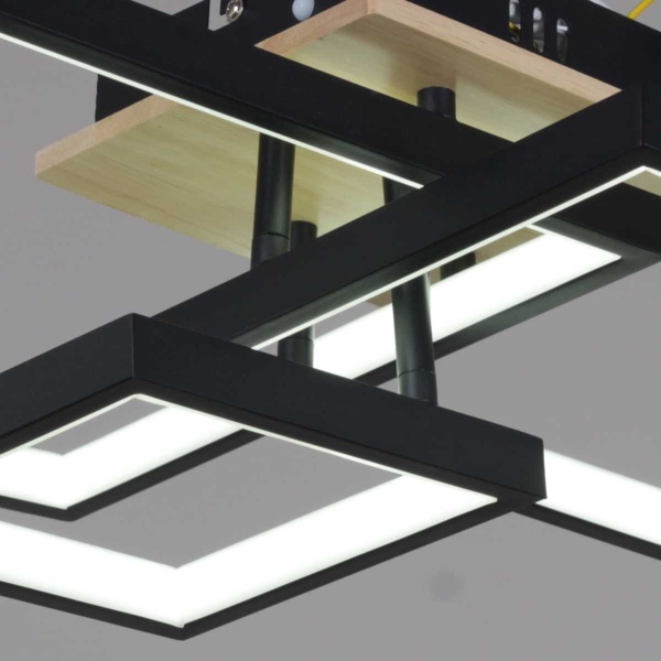 Потолочный светильник Reluce 98560-0.3-03 BK+WOOD