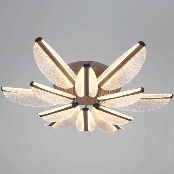 Потолочный светильник Reluce 00490-0.3-6+6 champagne silver