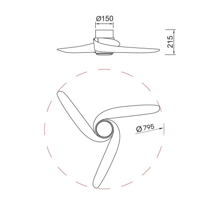 Люстра-вентилятор Mantra GROENLAND 9065