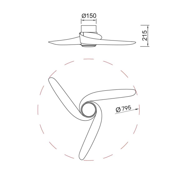 Люстра-вентилятор Mantra GROENLAND 9065