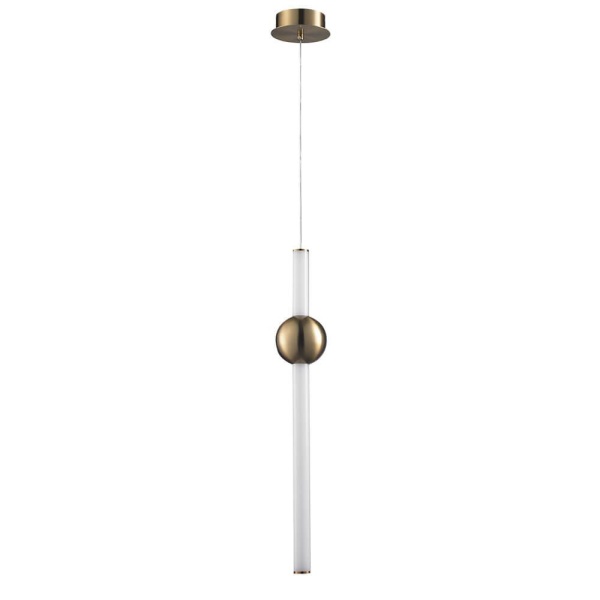 Подвесной светодиодный светильник Lumien Hall Greniya LH8023/1PB-GD-WT