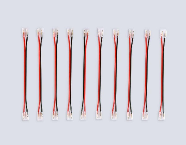 Соединитель гибкий двухсторонний AMBRELLA LIGHT ILLUMINATION COB 12/24V для лент 8/10mm (2 конт.) (10шт. в комплекте) GS7895