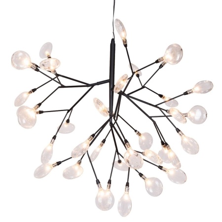 Подвесная люстра Crystal Lux Evita SP36 Black/Transparent