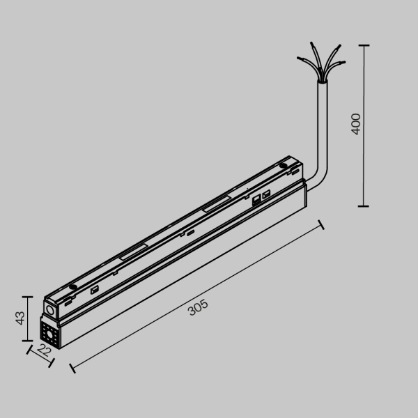 Блок питания Maytoni Technical TRA034DR-200W-DD-B
