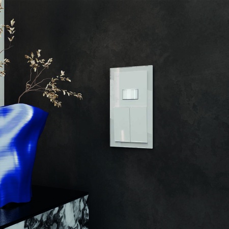 Датчик движения встраиваемый Voltum S70, (белый глянцевый) VLS070501