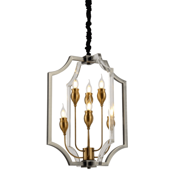 Подвесная люстра Lumina Deco Modesco LDP 8014-3+3 BK+AK