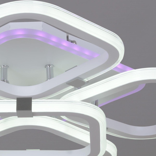 Потолочная светодиодная люстра Reluce 06321-3.3-05 WH+CR (RGB)