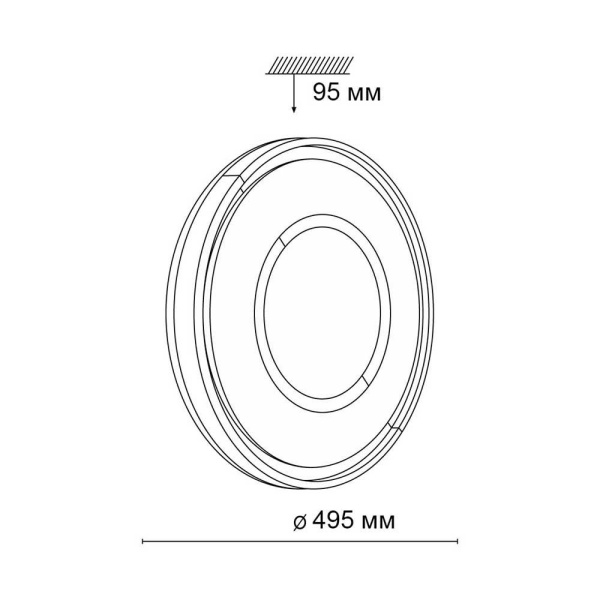 Настенно-потолочный светодиодный светильник Sonex Tan Stoki 3046/EL