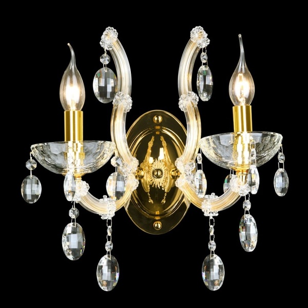 Бра Crystal Lux Hollywood AP2 Gold