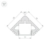 Профиль Arlight PDS45-T-2000 012053