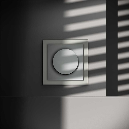 Светорегулятор встраиваемый Voltum S70 поворотно-нажимной 600 Вт, (сталь) VLS070305