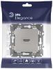 Розетка ЭРА Elegance 14-3114-16 HDMI титан Б0065778
