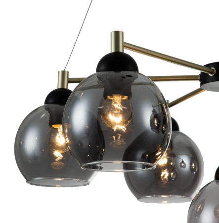 Подвесная люстра Indigo Grappoli 11029/7P Black V000216