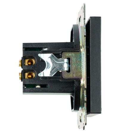 Розетка 2хUSB Stekker Катрин черный GLS10-7115-05 39616