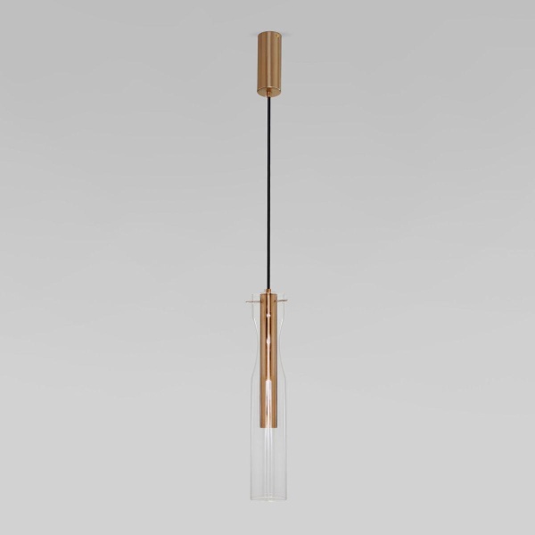 Подвесной светодиодный светильник Eurosvet Swan 50253/1 Led латунь