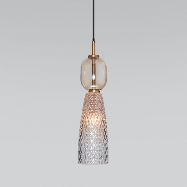 Подвесной светильник Eurosvet Glossy 50211/1 янтарный