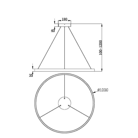 Подвесной светильник Maytoni Rim MOD058PL-L54BS3K