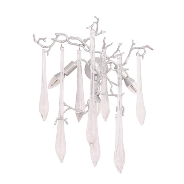 Настенный светильник Crystal Lux REINA AP3 SILVER PATINA