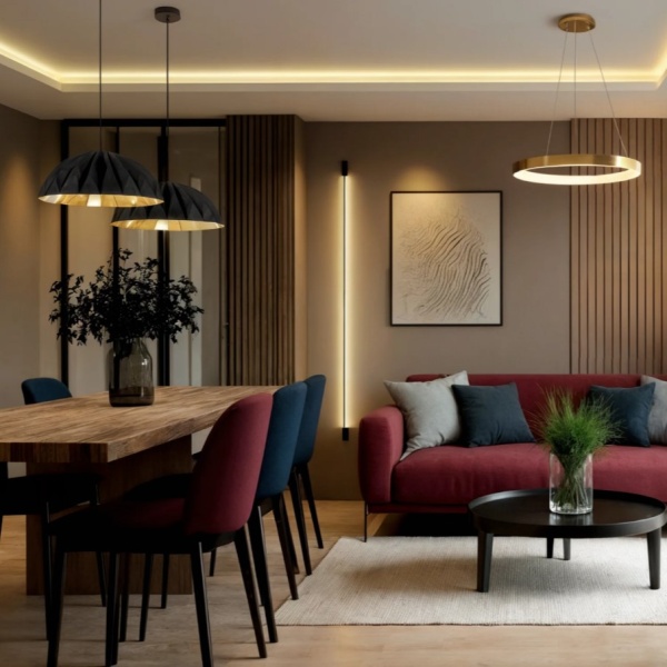 Подвесной светильник DENKIRS ORIGAMI DK6655-BK+SG