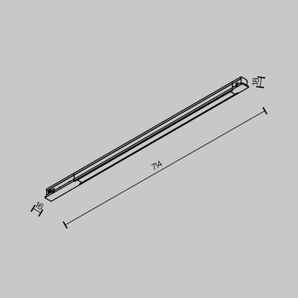 Трековый светильник Maytoni Technical EXILITY Basis TR231-2-15W3K-B