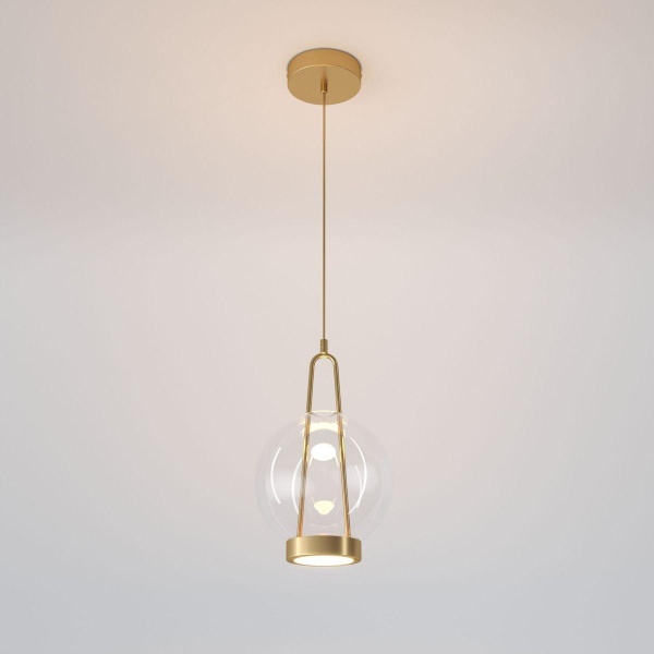 Подвесной светодиодный светильник Eurosvet Frasco 50267/1 LED латунь