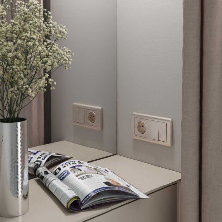 Розетка с заземлением Werkel шампань рифленый W1171010 4690389160325