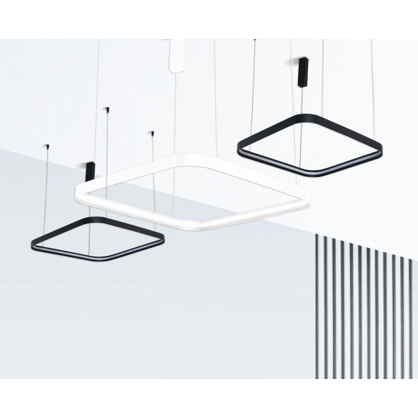 Подвесной светодиодный светильник Italline IT013-6024 black 3000K