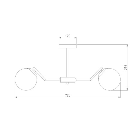 Подвесная люстра Eurosvet Frost 70154/6 латунь