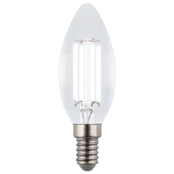 Лампа светодиодная Uniel E14 4W 4000K прозрачная LED-C35-4W/4000K/E14/CL GLY01TR UL-00011937