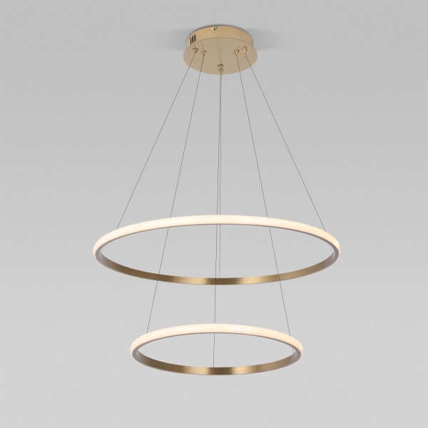 Подвесной светодиодный светильник Eurosvet Collars 90264/2 латунь