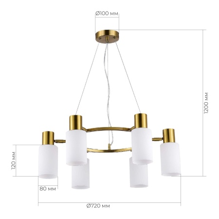 Подвесная люстра Evoluce Gessi SLE1139-303-06