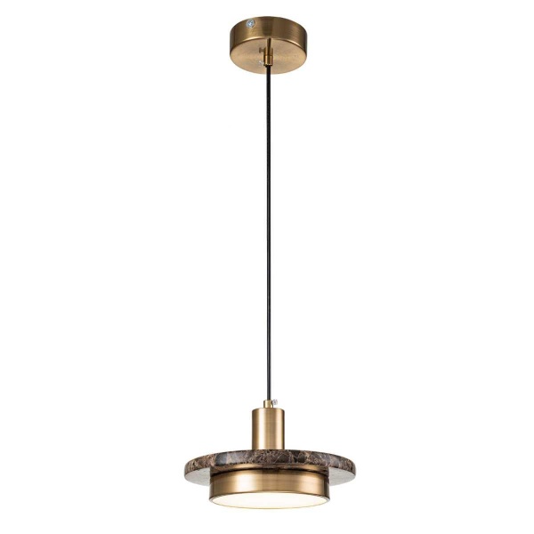 Подвесной светильник Escada 10260/1 LED*12W Brass/Brown marble