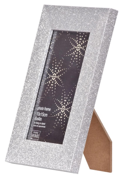 Фоторамка Innova PI00246 Ф/рамка 13*18cm Glitter, серебро, МДФ (6/1800) Б0046317