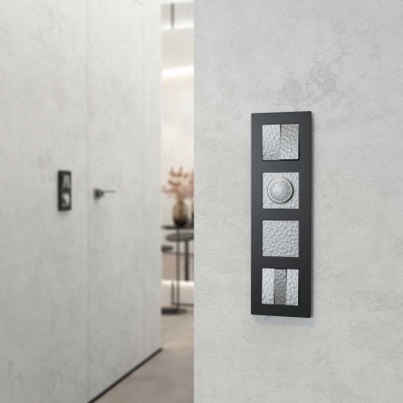 Выключатель Werkel Hammer двухклавишный проходной серебряный W1222006 4690389162404