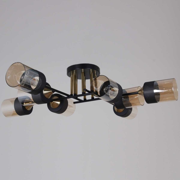 Потолочная люстра Reluce 48460-0.3-08 BK+COPPER