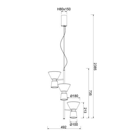 Подвесная люстра Mantra New York 9218