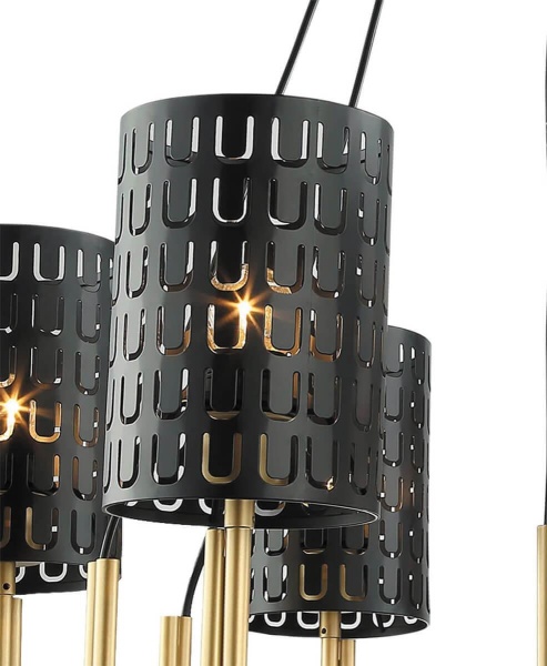 Подвесная люстра Lumien Hall Ноэль 4005/6P-GD-BK