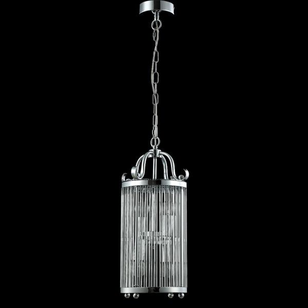 Подвесная люстра Crystal Lux Tadeo SP4 D200 Chrome/Transparente