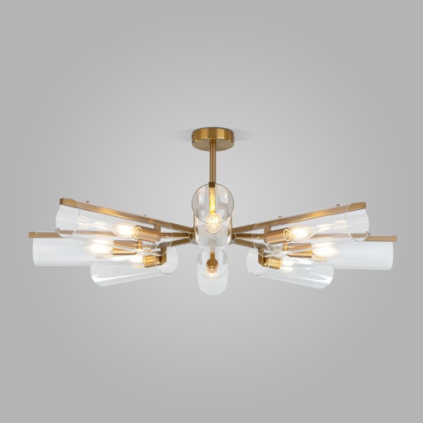 Потолочная люстра Eurosvet Trompeta 70144/8 латунь